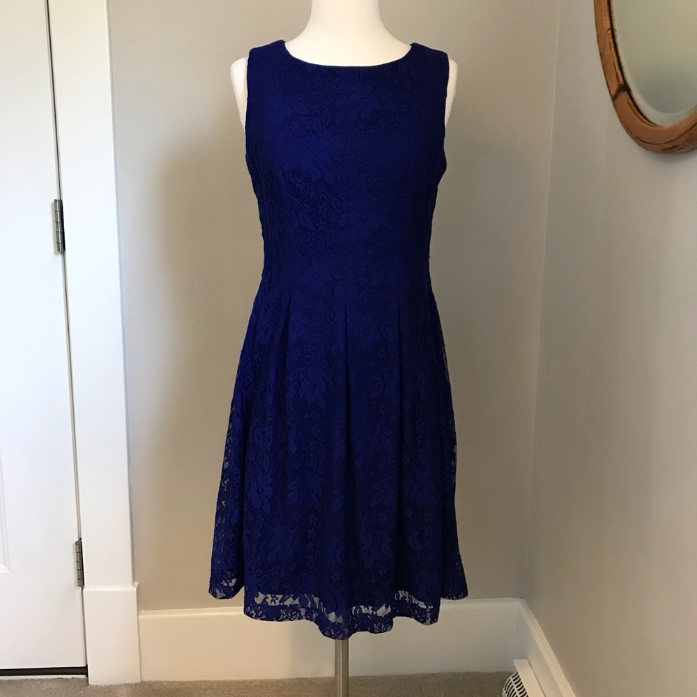 Royal Blue Lace Dress